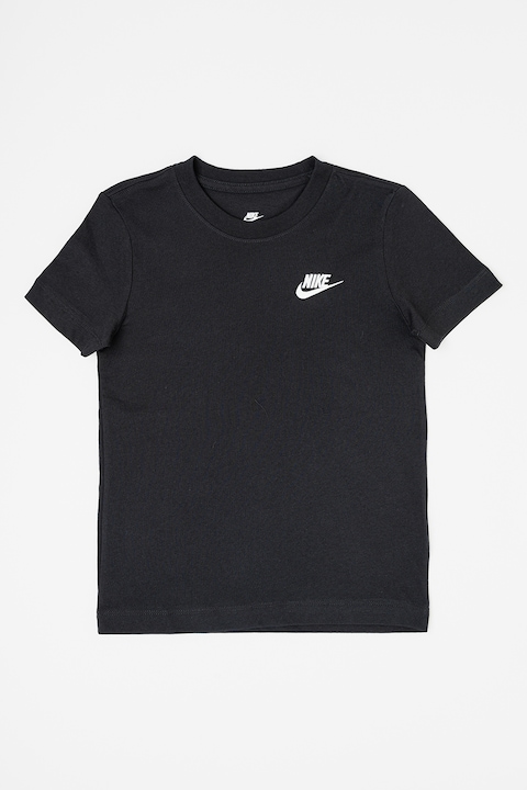 Nike, Тениска Futura с овално деколте, Черен