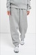Nike, Pantaloni de trening cu talie inalta Phoenix, Gri melange, L