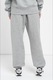 Nike, Pantaloni de trening cu talie inalta Phoenix, Gri melange, L