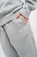 Nike, Pantaloni de trening cu talie inalta Phoenix, Gri melange, L