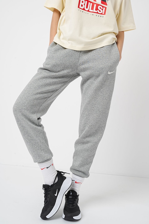 Nike, Спортен панталон с връзка, Сив меланж