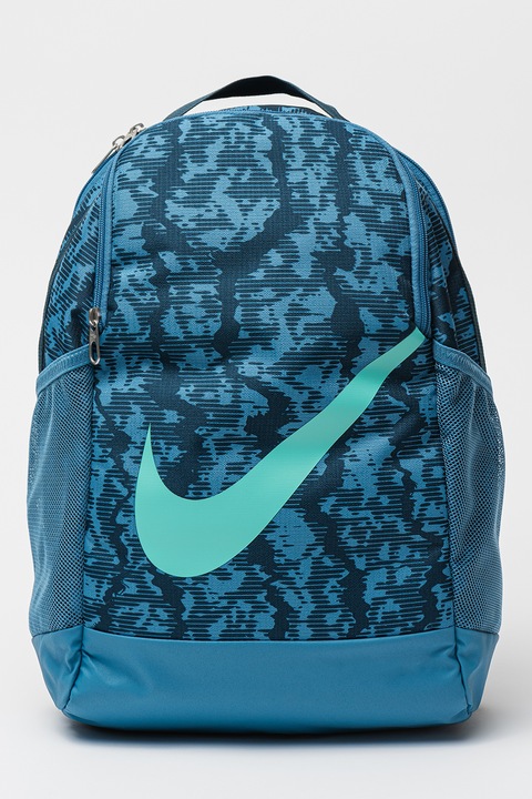 Nike, Rucsac cu barete ajustabile Brasilia -18L, Albastru, Verde menta