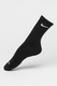 Nike, Set de sosete lungi din amestec de bumbac pentru antrenament - 6 perechi, Negru/Alb murdar