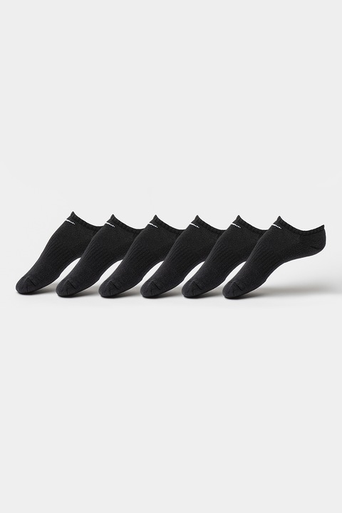 Nike, Чорапи с памук - 6 чифта, Черен/Мръснобял