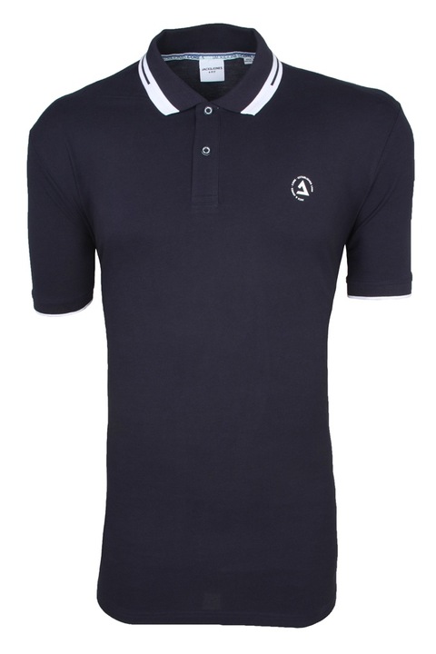 Tricou barbati, Jack & Jones, Bumbac, Negru, Negru