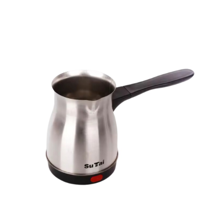 JOZY® електрическа кана с вместимост 500 мл, мощност 800W, изработена от неръждаема стомана, бутон за включване/изключване