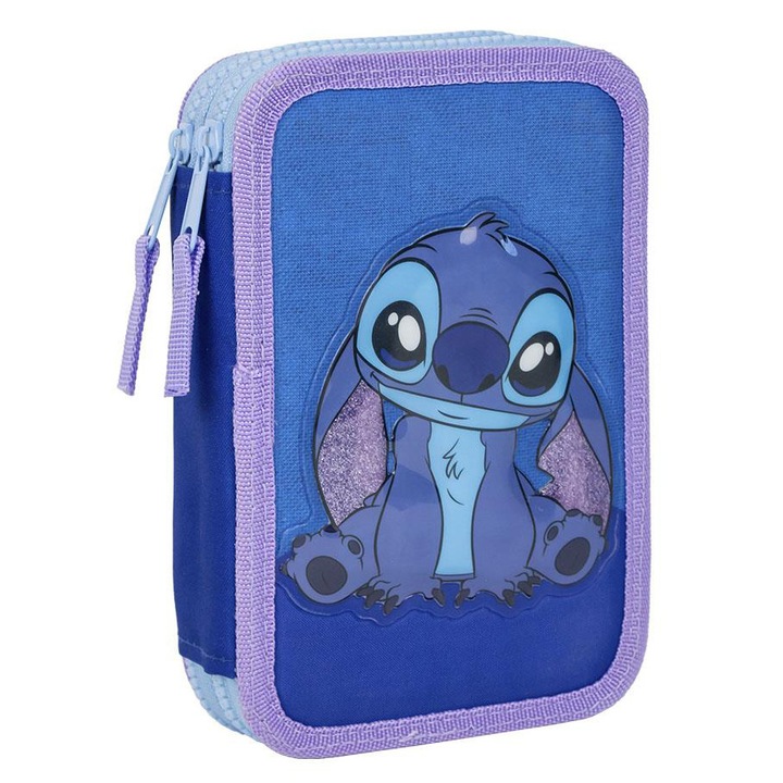 Несесер Stitch, 2 ципа, 30 части, 12,5 x 19,5 x 4,5 см