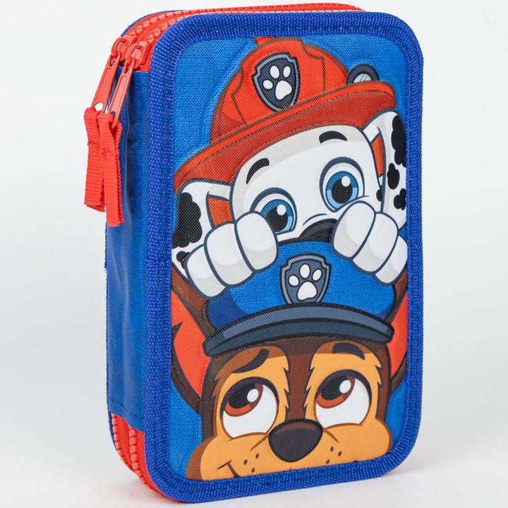 Penar echipat, Patrula Catelusilor, 2 fermoare, 30 piese 12.5 x 19.5 x 4.5 cm