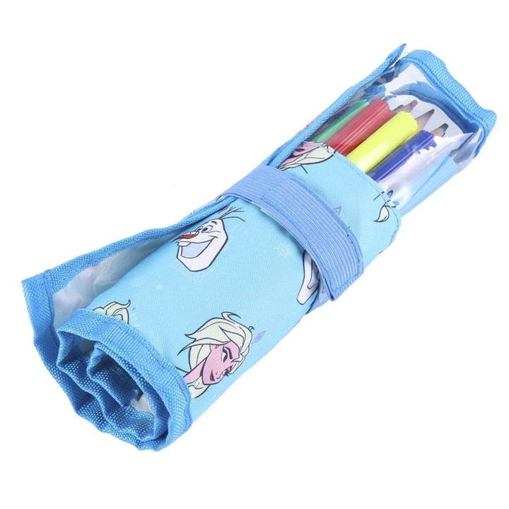 Frozen - Elza tolltartó, bővíthető, 22 db, 19,5 x 8 cm