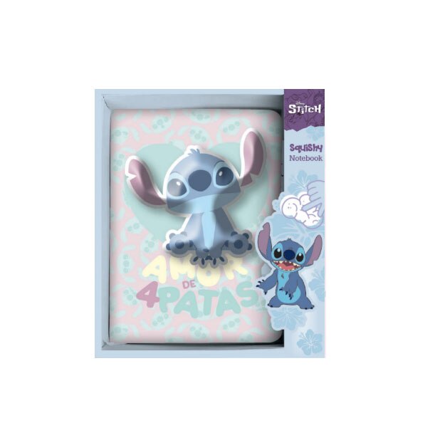 Caiet B6, Squishy 3D Stitch, Multicolor