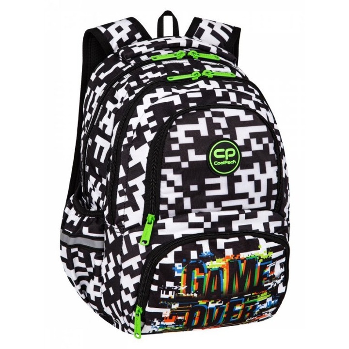 Iskolai hátizsák CoolPack, Spiner termic, Game over, 30x41x13, Többszínű