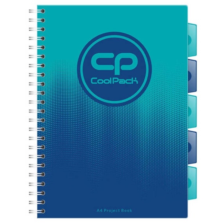 Notebook A4 Coolpack Gradient Ocean, spirál, többszínű