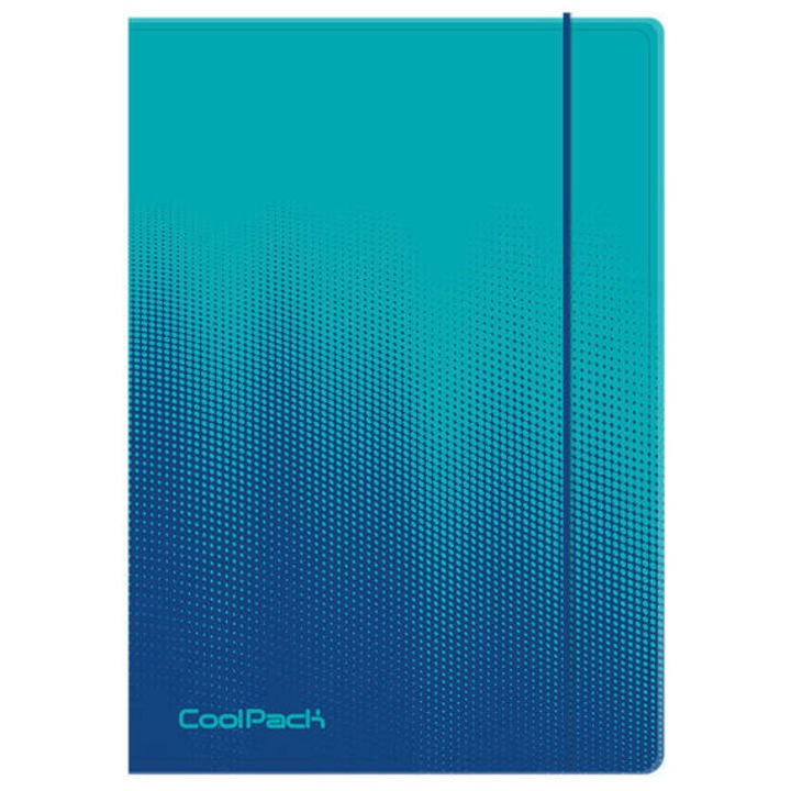 Mappa elasztikus szalaggal, Coolpack - Gradient Ocean, A4, PVC borítók