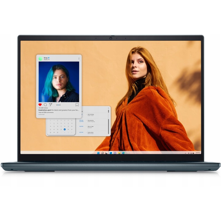 Dell Inspiron 14 Plus 7420 laptop, Intel Core i7-12700H, 16 GB RAM, 1 TB SSD, 14" 2,2K, Windows 11, Nemzetközi billentyűzet, Kék