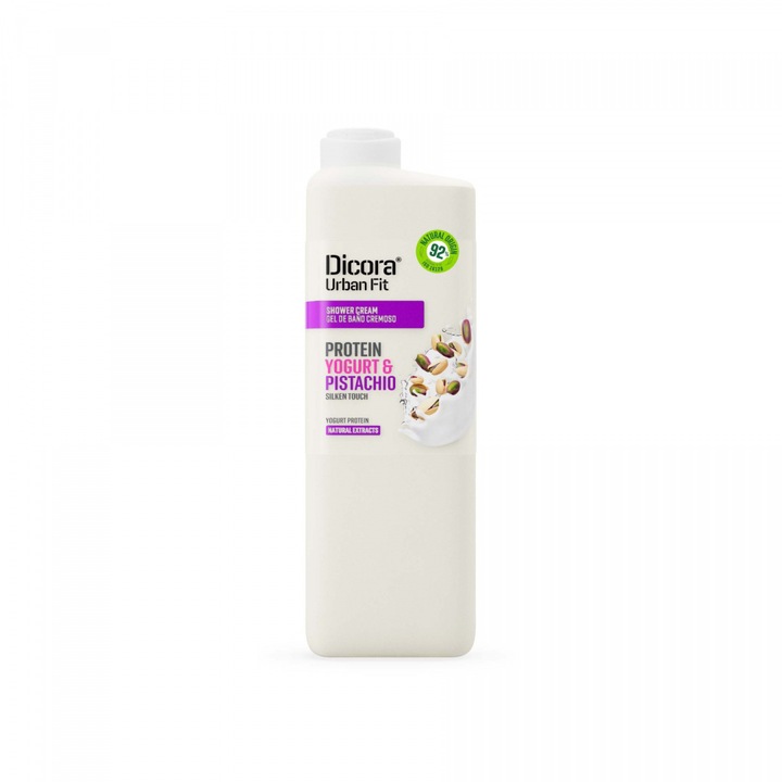 Tusfürdő, Dicora Urban Fit, Joghurtfehérje és pisztácia, Mélyhidratáló, 750 ml