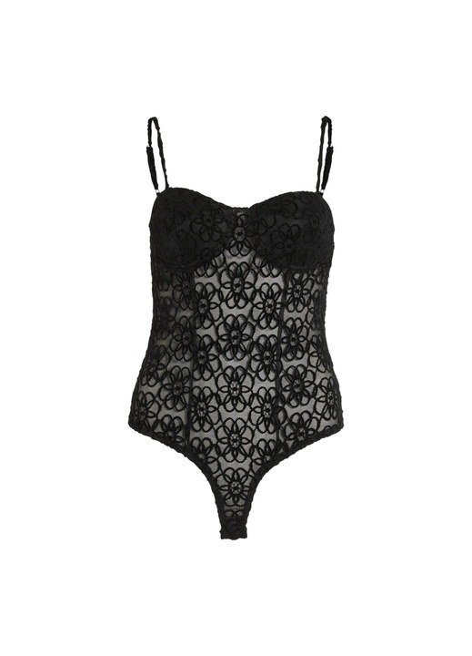 Дамско боди, Вила, Полиамид, Черно, L INTL