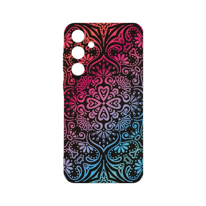 Калъф BestCase® Slim SIlicon 0.8MM, Съвместим със Samsung Galaxy M15 5G / Galaxy F15 5G, Mandala Color, Защита на камерата, Устойчив на износване, c-B 72