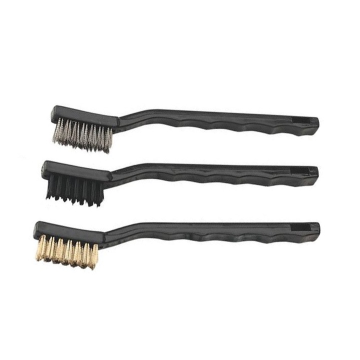 Set 3 perii SEALEY pentru curatarea bujiilor si alte componente pentru motoare