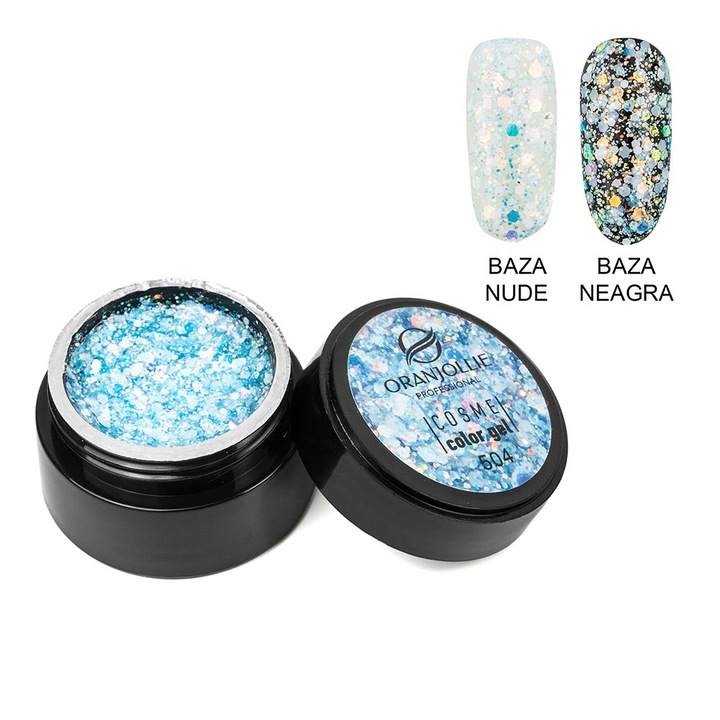 Gel UV Cosmepentru Unghii, Nail Art, Densitate Ridicata, Modelare usoara, Cod culoare Nr.504, 5g