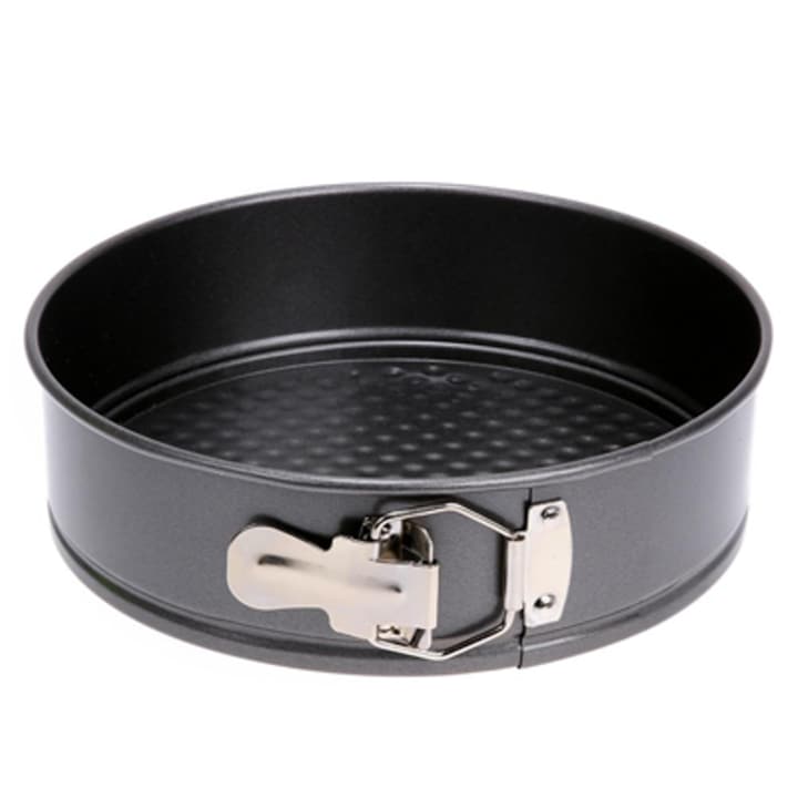 Tava pentru tort de panificatie, rotunda, cu fund detasabil, O18xh6,5cm, gri