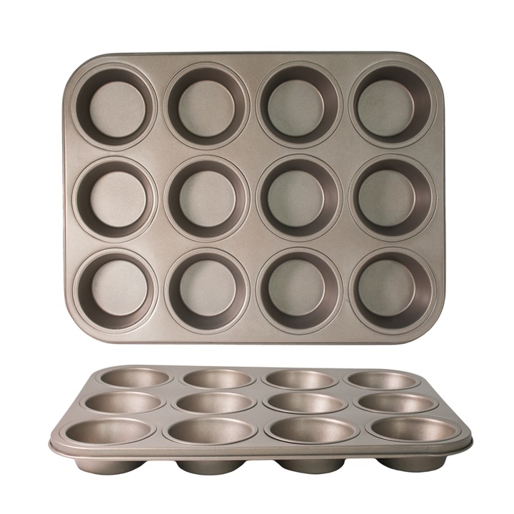 Muffinsütő OUTPERFORM, 12 db, 35x26,5xh3cm, szürke