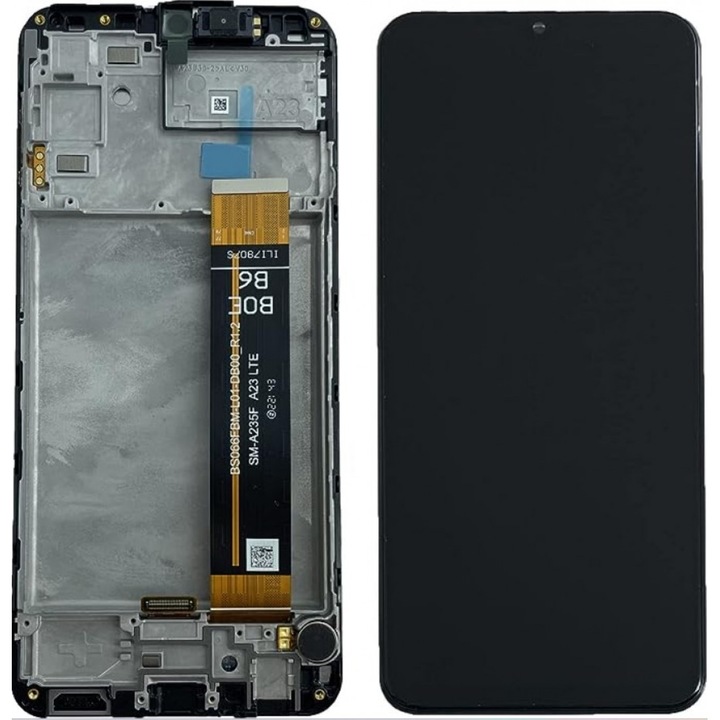 LCD kijelző Samsung A23, 4G, kerettel, SS000290, A235, ORG, Érintőképernyővel, Szett