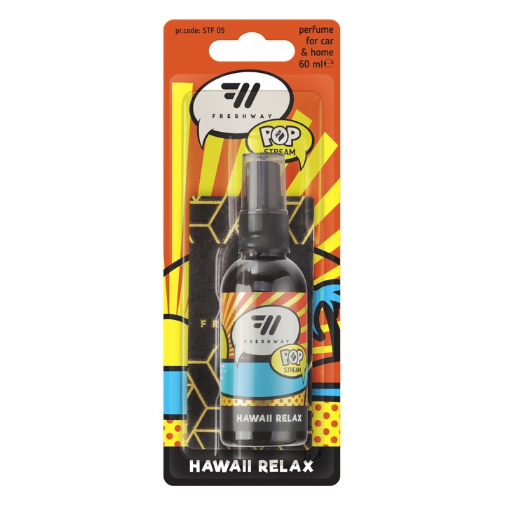 Ароматизатор спрей за кола FRESH WAY POP STREAM серия, 60 ml, Hawaii Relax