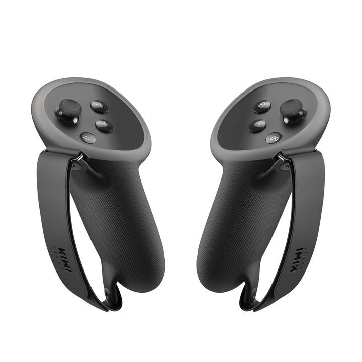 Грипове за контролери за Meta Quest 3 / 3S, Kiwi Design, Черни