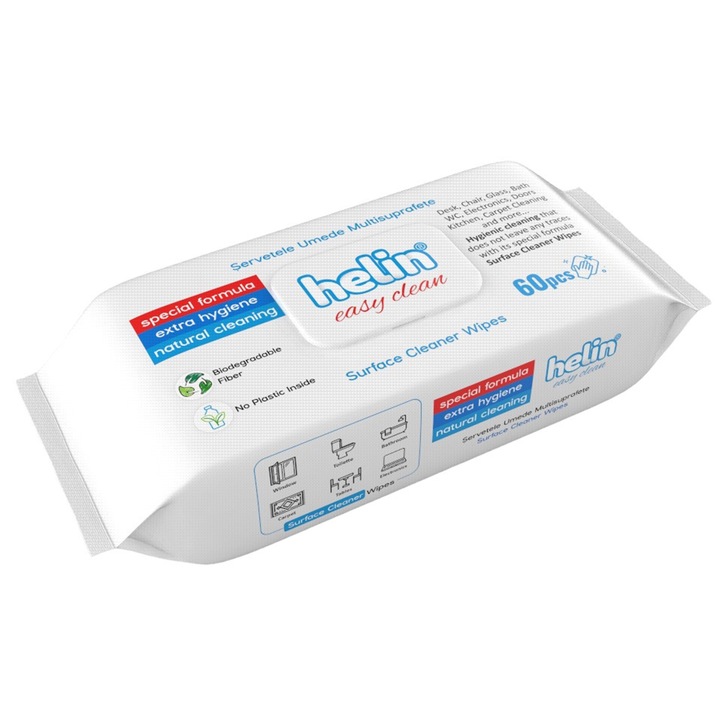 Servetele umede Easy Clean Multisuprafete, 60 buc