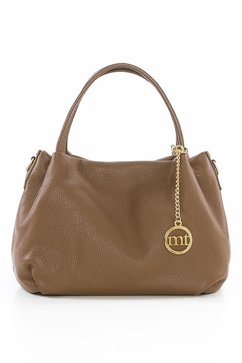 Mia Tomazzi, Geanta de piele cu maner si logo Maggiore, Maro scortisoara