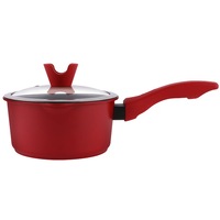 Cratita cu capac Amercook Basic, 20 cm, 1.8 l rosie
