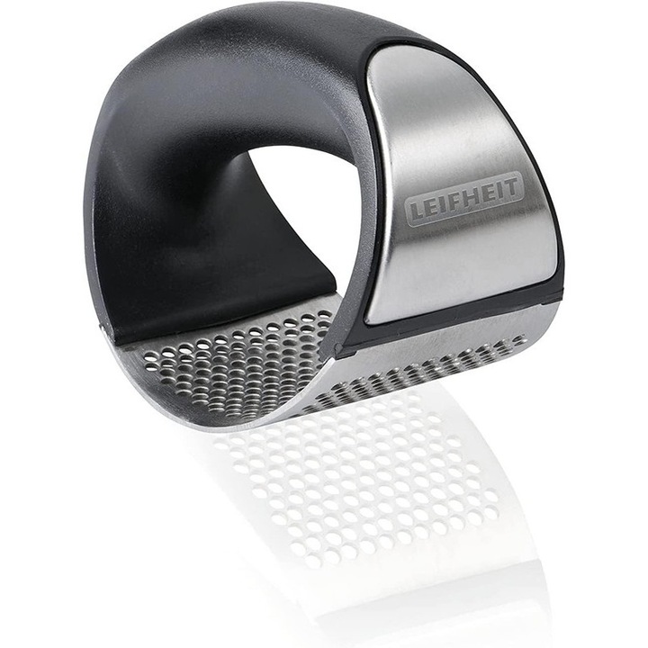 Leifheit fokhagymanyomó, fém, mosógéppel kompatibilis, fekete