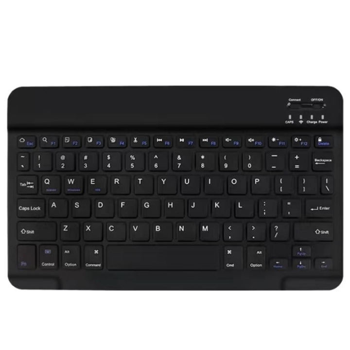 Ултратънка Bluetooth клавиатура, преносима, акумулаторна, ергономичен дизайн, черна, 25x15x0,6 cm