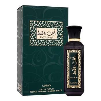 Apa de parfum Lattafa Ente Faqat, Unisex, 100 ml
