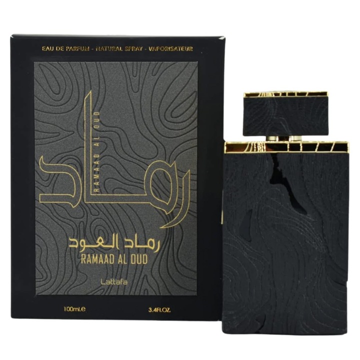Apa de Parfum Lattafa, Ramaad Al Oud, Barbati, 100 ml