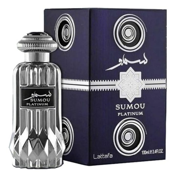 Lattafa Eau de Parfum, Sumou Platinum, Férfi, 100 ml