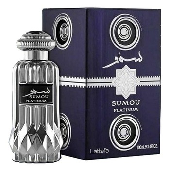 Apa de Parfum Lattafa, Sumou Platinum, Barbati, 100 ml