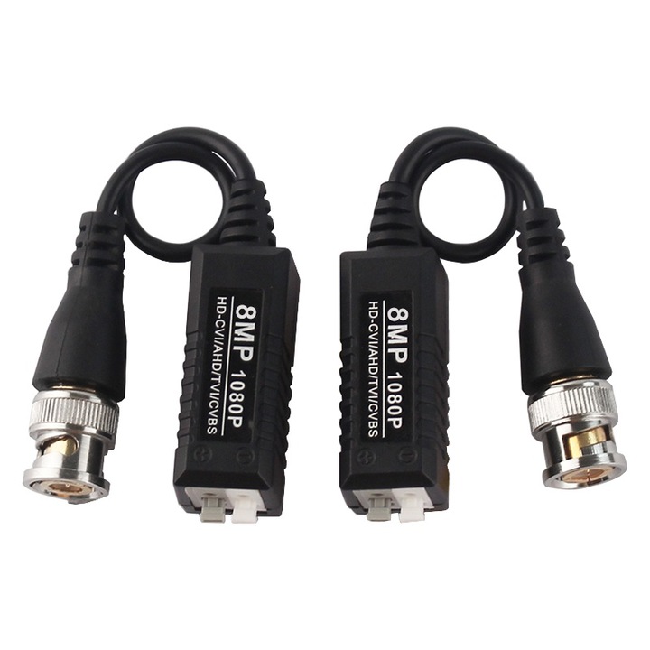 Set convertor video balun HD de la UTP la BNC tata 8MP HD-CVI/AHDTV/CVBS YDSB1