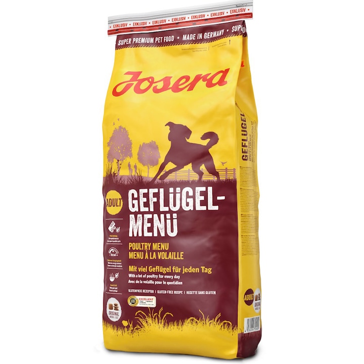Hrana uscata super premium pentru caine adult, Meniu Pasare, 12.5kg