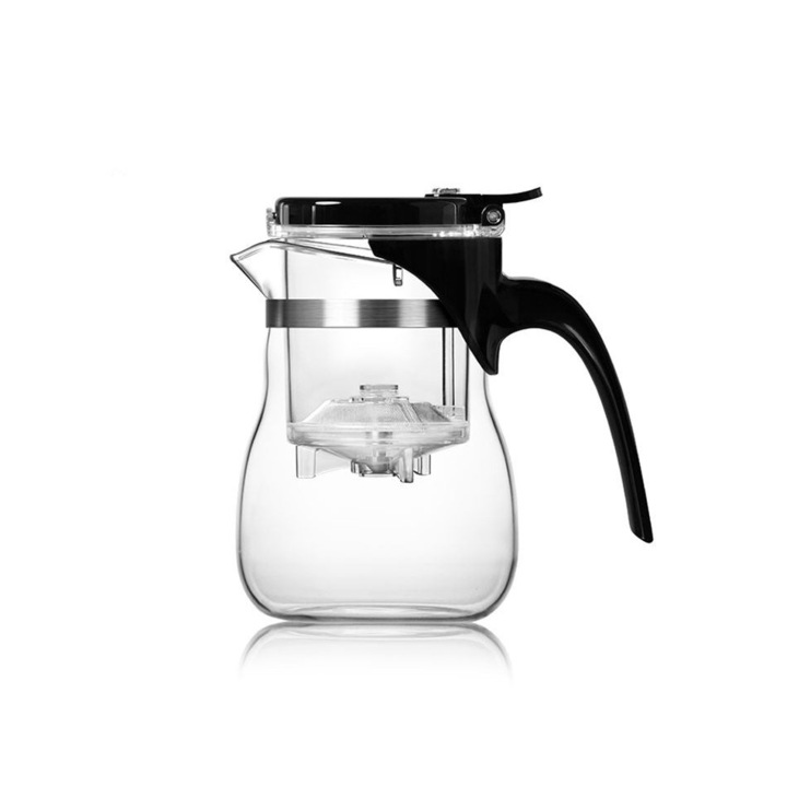 Infuzor Ceai sau Cafea, Sticla, Fier, Pvc, 950ml