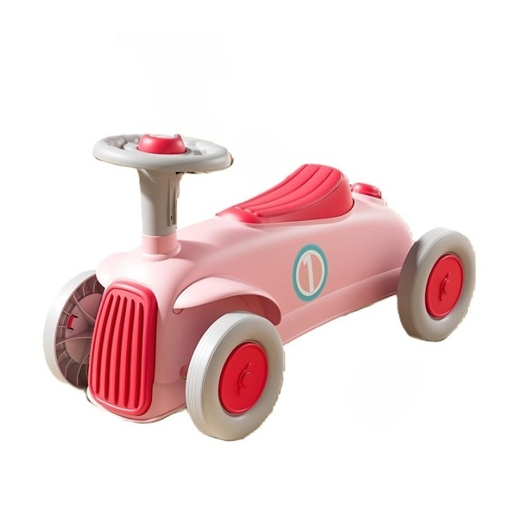 Masinuta Ride-on, cu Sistem Anti-Rasturnare, Claxon Pe Volan, 1-6 Ani, 60x28x34 cm, Roz, Avaleea