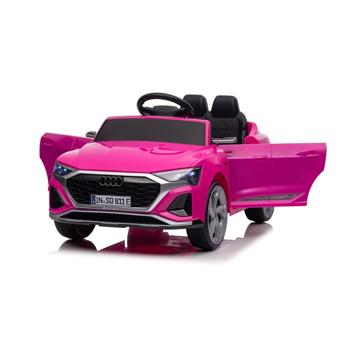 Masinuta electrica pentru copii Audi SQ8 2x 35W 12V cu music player, culoare roz