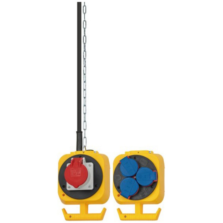 Brennenstuhl felfüggeszthető elosztó, 3 aljzat, 1x CEE 400V/16A aljzat, IP44, H07RN-F 5G1.5, 5m