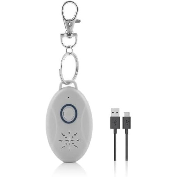 FUIENKO hordozható ultrahangos riasztó, szúnyog- és kullancs elleni védekezés, környezetbarát, mikro USB töltés