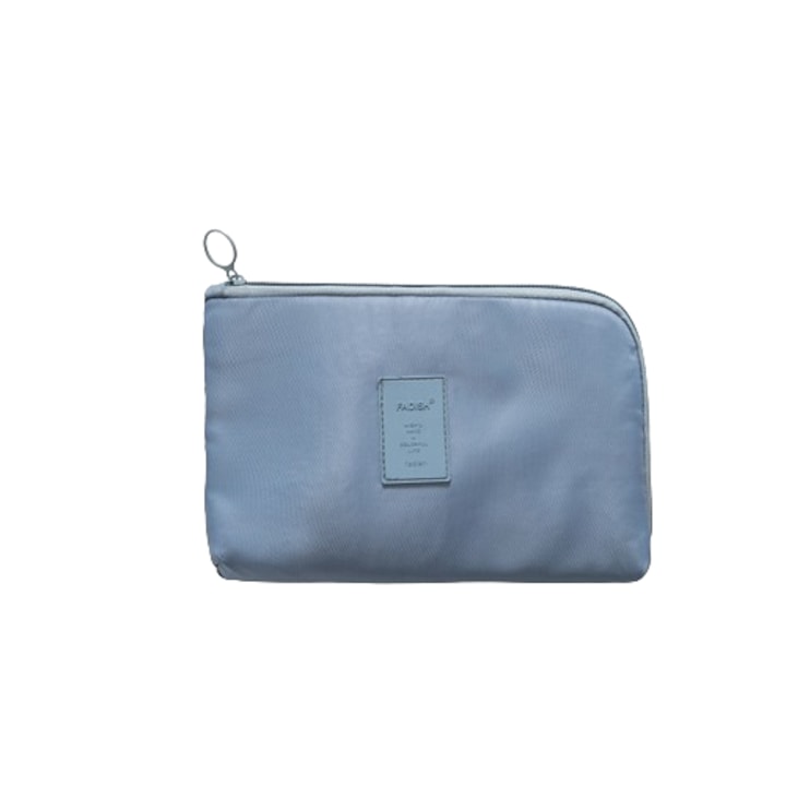 Geanta organizator cabluri TRAVEL, multifunctionala, impermeabila, 23x15x3cm, gri