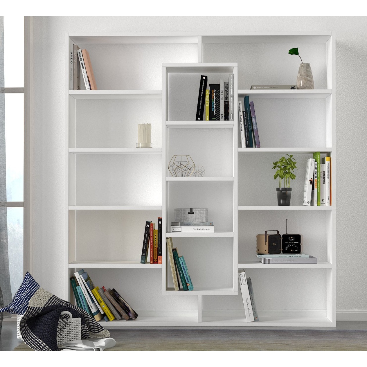 Biblioteca, UnicUtil®, Biblioteca Living Moderna Zen Space, 125 x