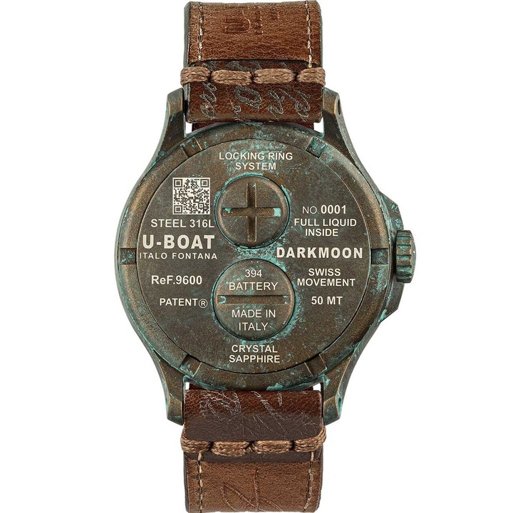 Мъжки часовник U-Boat 9600, кварцов, 44 мм, 5ATM