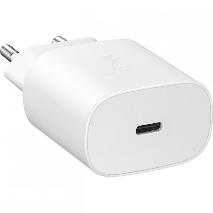 Set Accesorii GSM Samsung Casti AKG Type-C plus Incarcator Samsung Fast Charging 25W USB-C Cablu USB-C USB-C 3A 25W Alb Bulk