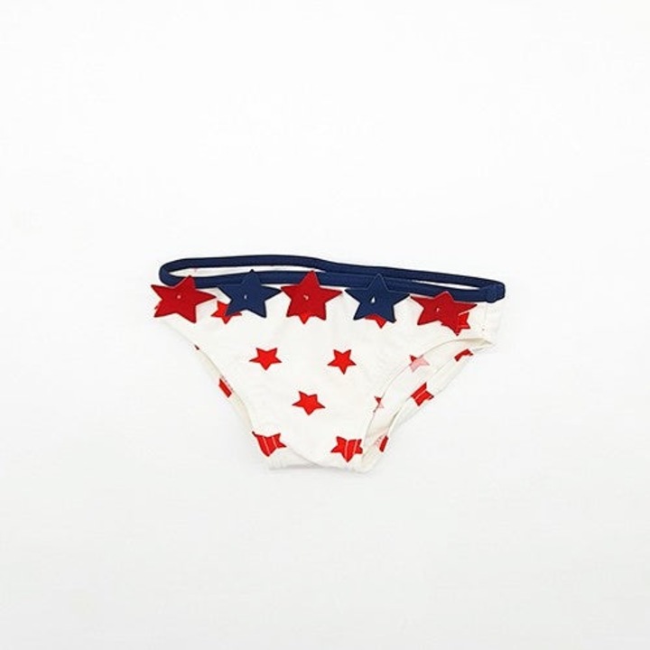 Slip de baie cu stelute, Bimbalina, fetite, alb, 82219