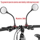 Set oglinzi retrovizoare bicicleta, ajustabile 360°, rezistente la cadere, 8cm, cu laveta curatare, pentru ghidon 20mm-32mm